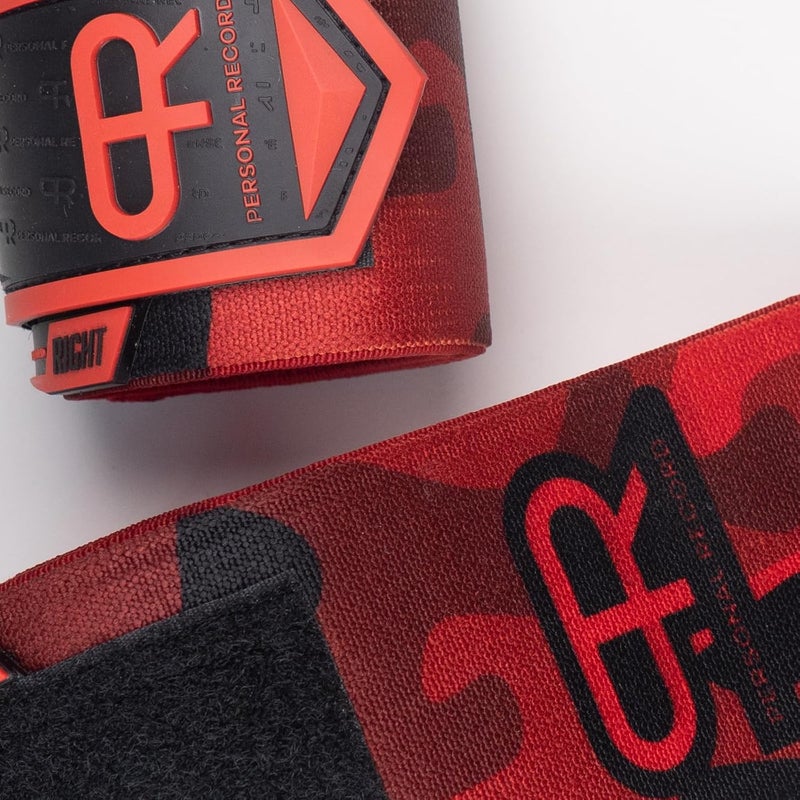 PR Personal Record Heavy Duty Premium Wrist Wraps, More Elasticity, Reinforced Stitching, Extra Wide Strap, Strong Thumb Loop, Larry Wheels Weightlifting Wraps - Image 4